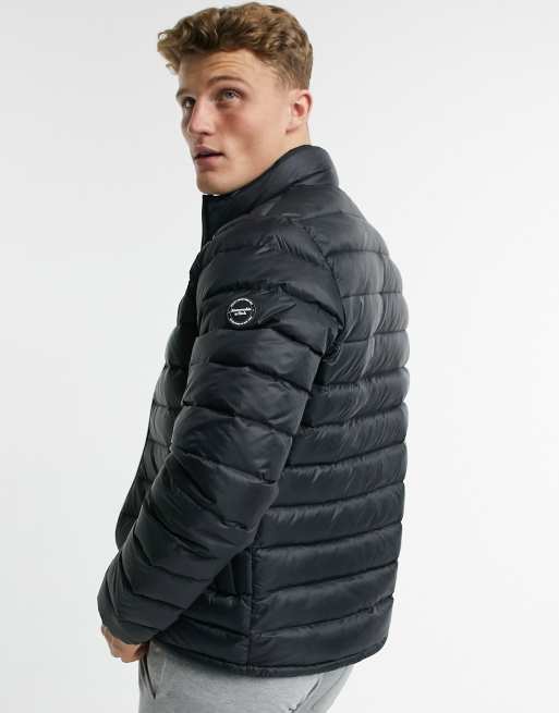 Lightweight mockneck store puffer jacket