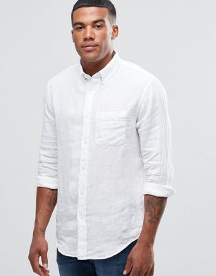 Abercrombie \u0026 Fitch Linen Shirt White 