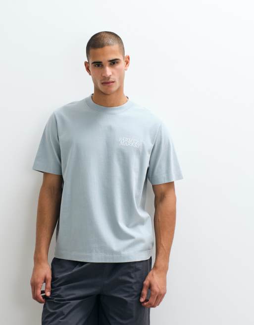 Abercrombie & Fitch – Ljusblå, semester-tryck baktill, 2 av 5