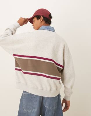 ABERCROMBIE & FITCH LOCATION MOTIF BACK SWEATSHIRT TOP 