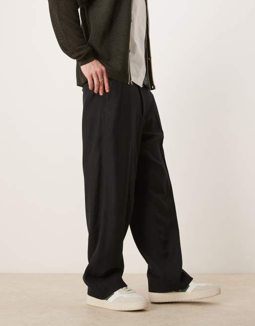 Abercrombie & Fitch – Locker geschnittene Carpenter-Hose in Schwarz, 2 von 5