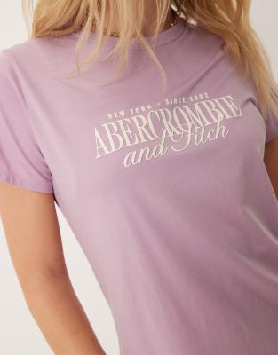 Abercrombie & Fitch Logo Graphic T-shirt In Pink