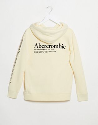 abercrombie and fitch yellow hoodie