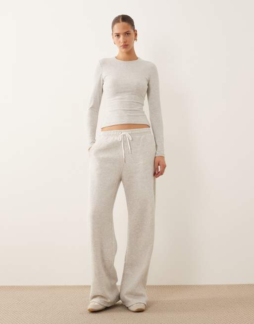 Abercrombie & Fitch long sleeve baby tee in gray, 3 of 4