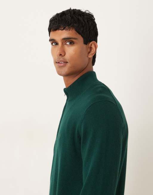 Abercrombie & Fitch 緑色 ジップアップ トレーナー Abercrombie & Fitch 緑色 ジップアップ トレーナー