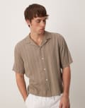 [Abercrombie & Fitch] Abercrombie & Fitch long sleeve cropped lightweight shirt in grey S GREY