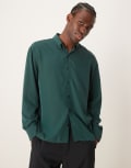 [Abercrombie & Fitch] Abercrombie & Fitch long sleeve shirt in dark green XS Dark green