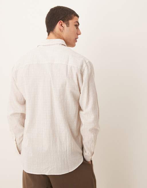 Abercrombie & Fitch long sleeve shirt in gray plaid, 4 of 4