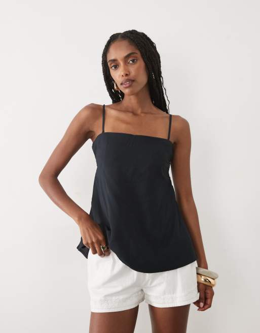 Abercrombie & Fitch longline bandeau top in black - part of a set