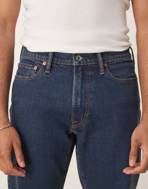 Abercrombie & Fitch loose 5 pocket jeans in light blue, 5 of 5