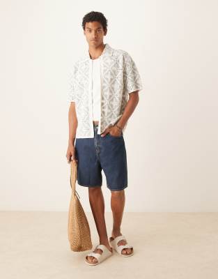 Abercrombie & Fitch Loose Denim Shorts