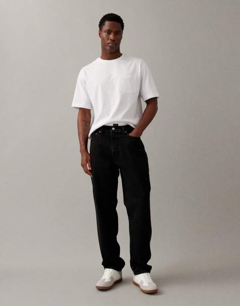Abercrombie & Fitch  loose fit jeans in black wash