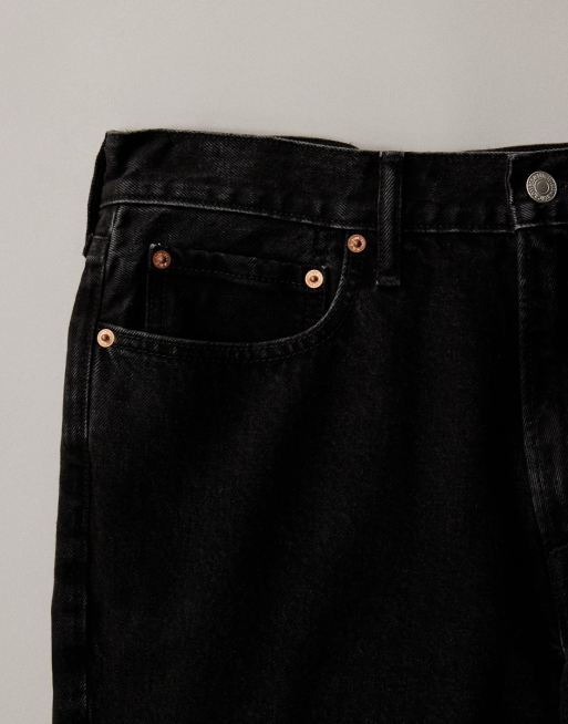 Abercrombie & Fitch  loose fit jeans in black wash, 7 of 7