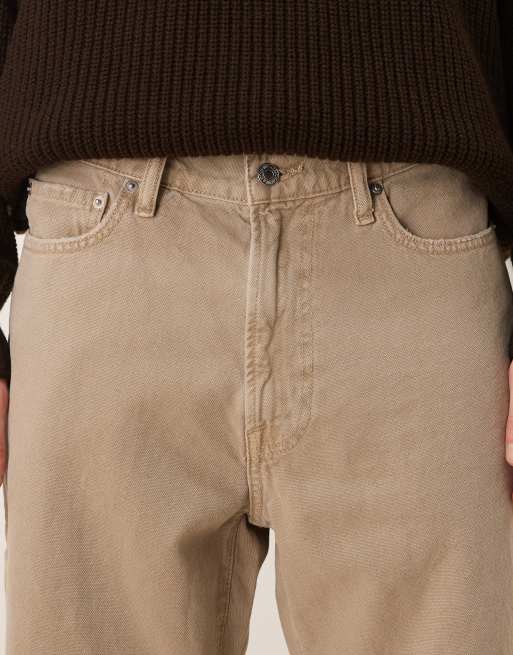 Abercrombie & Fitch – Loose-Fit-Jeans in Khaki, 4 von 5