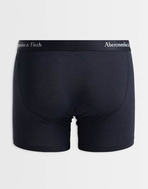 Abercrombie & Fitch - Lot de 3 boxers à logo à la taille - Noir, 3 de 3