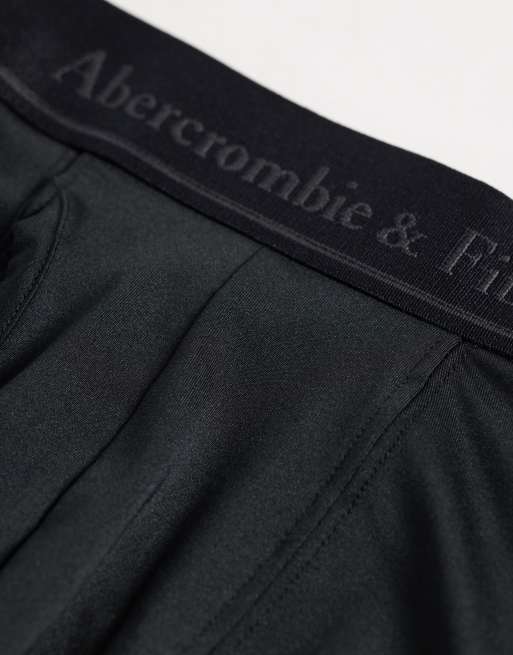 Abercrombie & Fitch - Lot de 3 boxers à taille noire - Gris et noir, 3 de 3