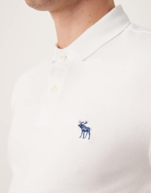 Abercrombie & Fitch - Lot de 3 polos - Blanc, bleu et noir, 3 de 4
