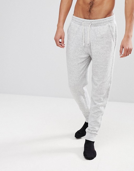 Abercrombie & Fitch Lounge Cuffed Joggers in Heather Grey | ASOS