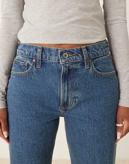 Abercrombie & Fitch low rise baggy jeans in dark wash