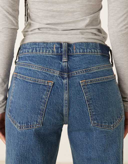 Abercrombie & Fitch low rise baggy jeans in dark wash