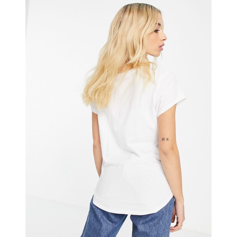 Abercrombie & Fitch - Maglietta girocollo bianca con logo