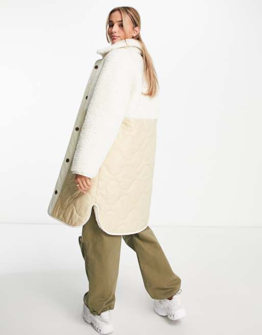 Manteau en online sherpa