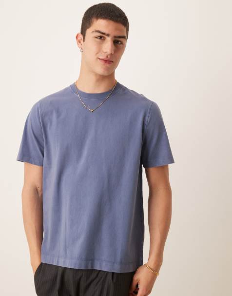 Abercrombie & Fitch - Marineblå klassisk T-shirt - view 1