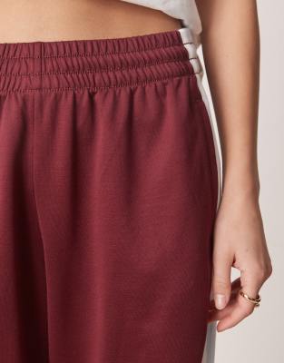 Abercrombie & Fitch Mid Rise Drawstring Track Pants In Brown
