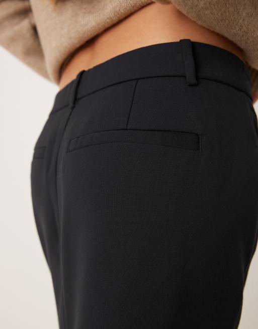 Abercrombie & Fitch mid rise tailored maxi skirt in black, 4 of 5