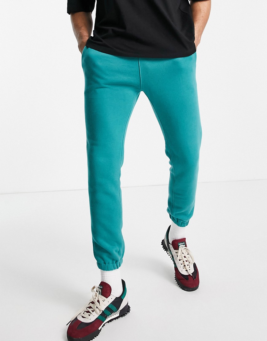 Abercrombie & Fitch Mini Puff Logo Cuffed Sweatpants In Green