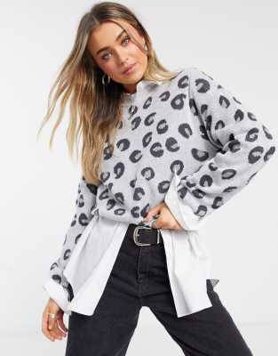 abercrombie leopard sweatshirt