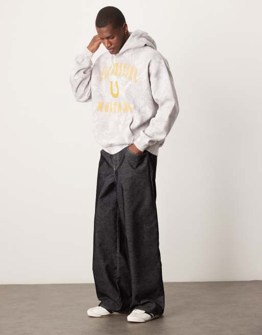 Abercrombie & Fitch montana graphic hoodie in gray