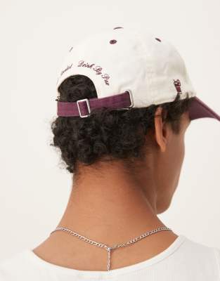 ABERCROMBIE & FITCH MOTIF DETAIL CAP WITH CONTRAST PEAK 