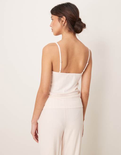 Abercrombie & Fitch sleepwear pointelle cami top in light pink - part of a set
