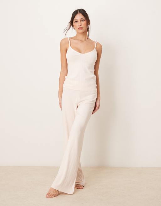 Abercrombie & Fitch sleepwear pointelle cami top in light pink - part of a set