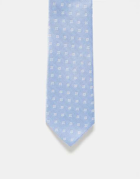 Abercrombie & Fitch necktie in blue print - view 1