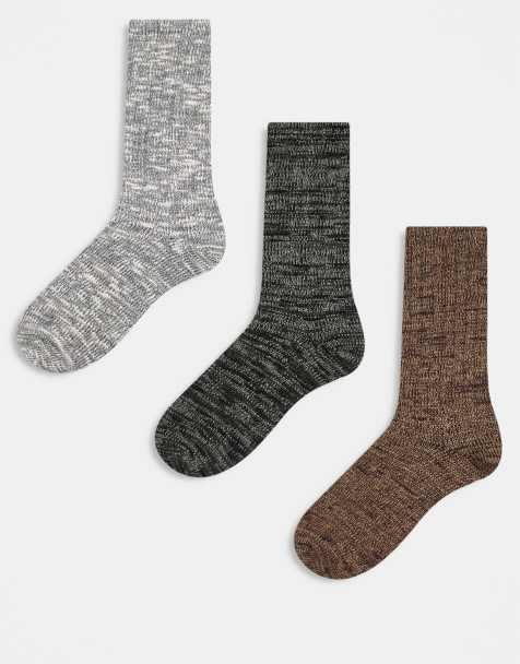 Abercrombie & Fitch - Neutralfarvede sokker i pakke med 3 par - view 1