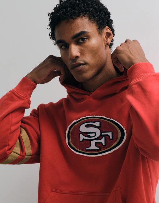 Abercrombie & Fitch NFL 49ers grafisk hættetrøje i rød, 3 af 5