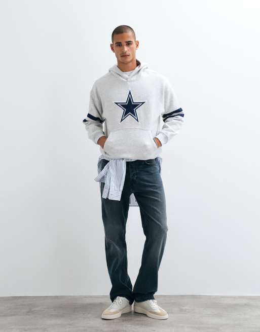 Abercrombie & Fitch NFL Dallas Cowboys sweatshirt in grey, 3 of 5