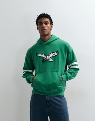 Abercrombie & Fitch ジップジャケット 濃緑 平成 アメカジ Abercrombie & Fitch NFL Eagles graphic hoodie in green | ASOS