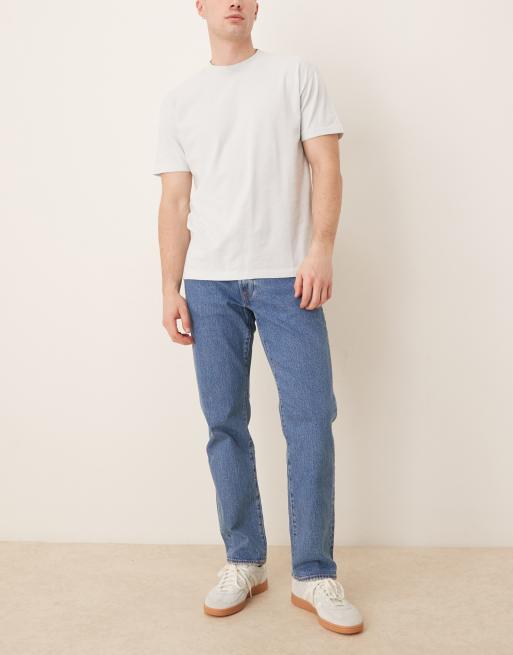 Abercrombie & Fitch – Niebieskie jeansy z prostymi nogawkami w stylu vintage