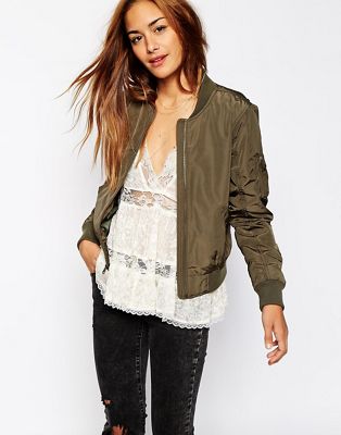 abercrombie and fitch olive green jacket