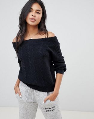 abercrombie off shoulder sweater