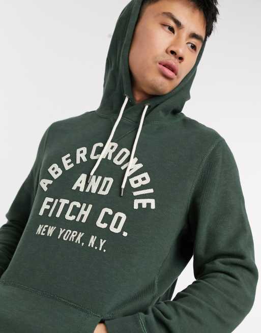 Abercrombie shop green hoodie