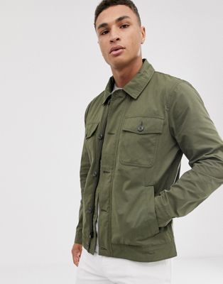 abercrombie and fitch army green jacket