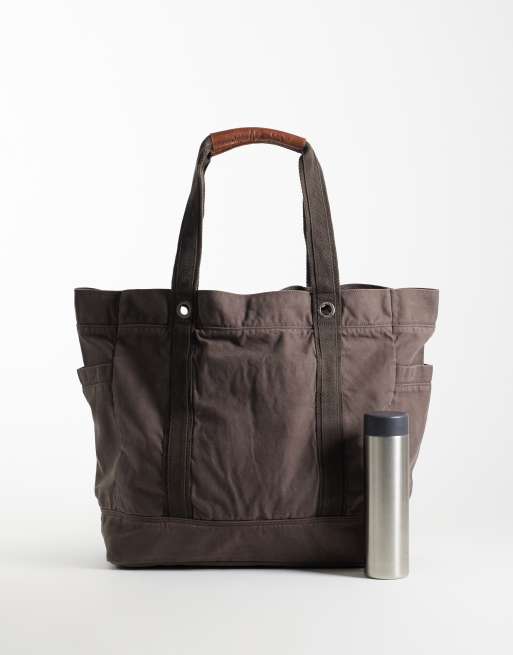 Abercrombie & Fitch Oversize-Stofftasche in Braun, 2 von 4