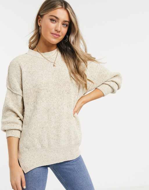 abercrombie oversized crew sweatshirt