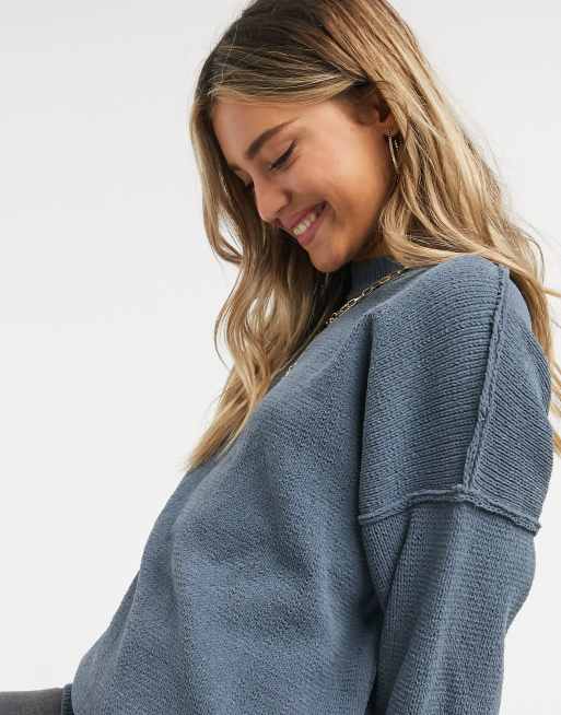 abercrombie oversized crew sweatshirt