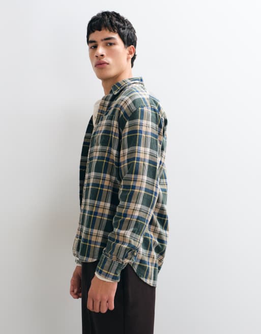 Abercrombie & Fitch oversized Flanellhemd mit grünem Karomuster, 4 von 5