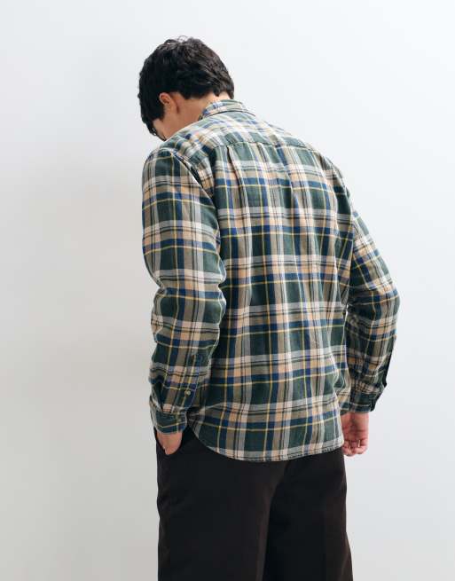 Abercrombie & Fitch oversized Flanellhemd mit grünem Karomuster, 5 von 5